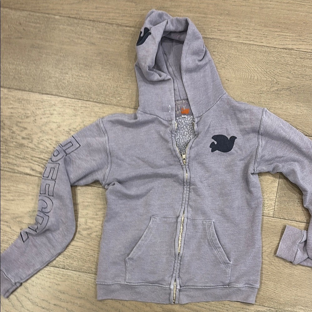 Gray Purple Free City Hoodie